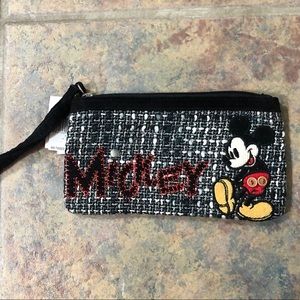 NWT [walt disney world] mickey black wristlet